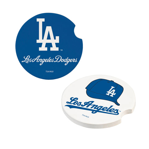 Los Angeles Dodgers Car Coaster Set 2 Pack-0