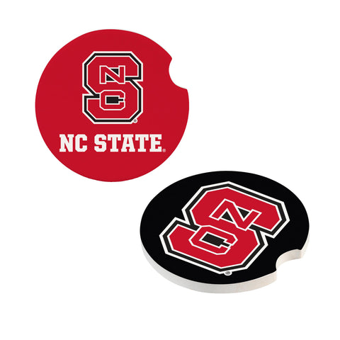 North Carolina State Wolfpack Car Coaster Set 2 Pack Periodic Restock-0