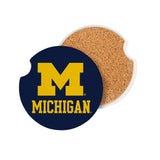 Michigan Wolverines Car Coaster Set 2 Pack-1