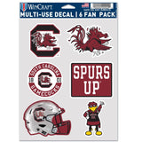 South Carolina Gamecocks Decal Multi Use Fan 6 Pack-0
