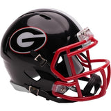 Georgia Bulldogs Helmet Riddell Replica Mini Speed Style Black-0