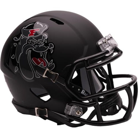 Fresno State Bulldogs Helmet Riddell Replica Mini Speed Style Black Bulldog-0