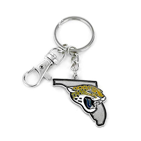 Jacksonville Jaguars Keychain State Design-0