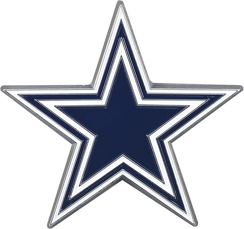 Dallas Cowboys Auto Emblem Premium Metal Chrome Color-0