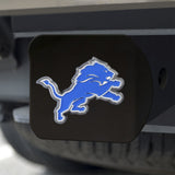 Detroit Lions Hitch Cover Color Emblem on Black-0