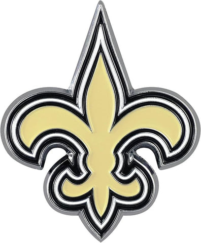 New Orleans Saints Auto Emblem Premium Metal Chrome Color-0