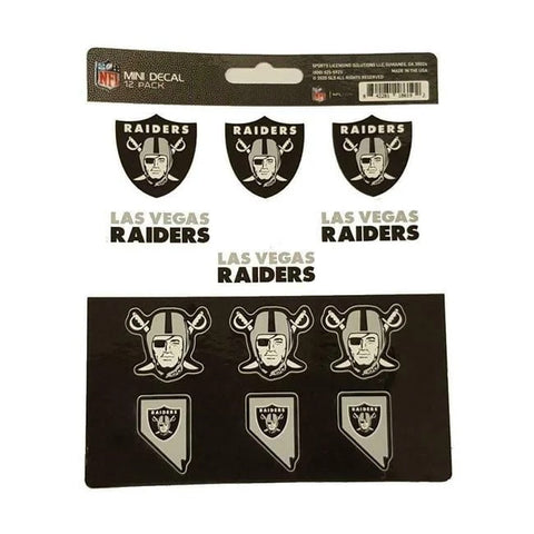 Las Vegas Raiders Decal Set Mini 12 Pack Alternate-0