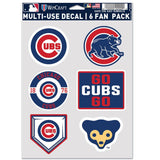 Chicago Cubs Decal Multi Use Fan 6 Pack-0