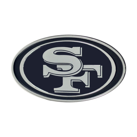 San Francisco 49ers Auto Emblem Premium Metal Chrome-0