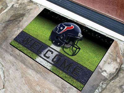 Houston Texans Door Mat 18x30 Welcome Crumb Rubber-0
