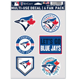 Toronto Blue Jays Decal Multi Use Fan 6 Pack-0