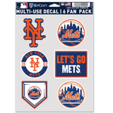 New York Mets Decal Multi Use Fan 6 Pack-0