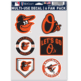 Baltimore Orioles Decal Multi Use Fan 6 Pack-0