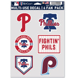 Philadelphia Phillies Decal Multi Use Fan 6 Pack-0