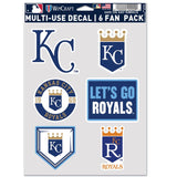 Kansas City Royals Decal Multi Use Fan 6 Pack-0