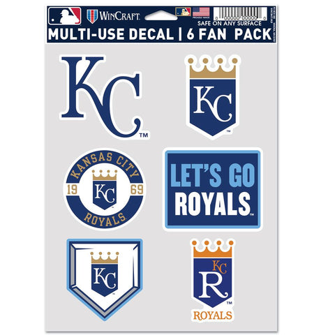 Kansas City Royals Decal Multi Use Fan 6 Pack-0