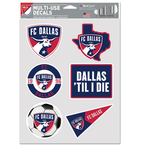 FC Dallas Decal Multi Use Fan 6 Pack Special Order-0