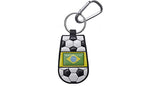 Brazilian Flag Keychain Classic Soccer-0