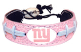 New York Giants Bracelet Pink Football CO-0