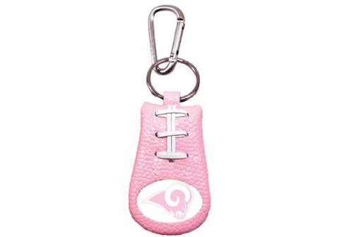 Los Angeles Rams Pink NFL Football Keychain-0