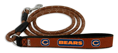 Chicago Bears Pet Leash Football Leather Chain Size Medium-0