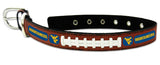 West Virginia Mountaineers Classic Leather Large Football Collar-0