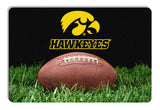 Iowa Hawkeyes Classic  Football Pet Bowl Mat - L-0