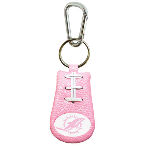 Miami Dolphins Keychain Football Pink-0