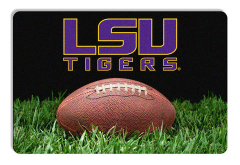 LSU Tigers Classic  Football Pet Bowl Mat - L-0