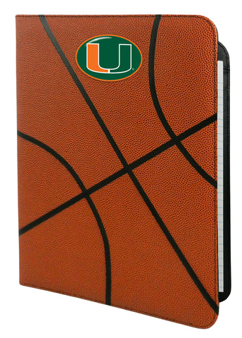Miami Hurricanes Classic Basketball Portfolio - 8.5 in x 11 in-0