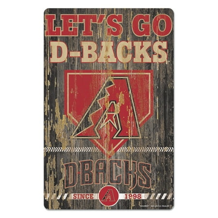 Arizona Diamondbacks Sign 11x17 Wood Slogan Design-0