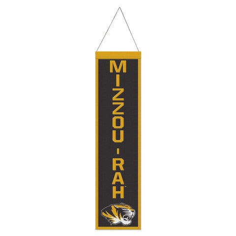 Missouri Tigers Banner Wool 8x32 Heritage Slogan Design-0