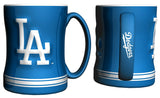 Los Angeles Dodgers Coffee Mug 14oz Sculpted Relief Team Color-0