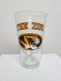 Missouri Tigers Glass Pint 16oz The Zou CO-0