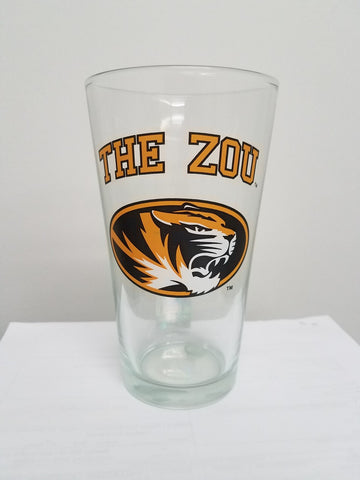 Missouri Tigers Glass Pint 16oz The Zou CO-0