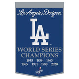 Los Angeles Dodgers Banner Wool 24x38 Dynasty Champ Design-0