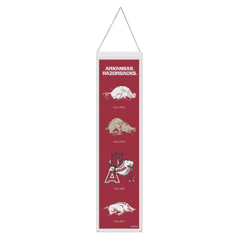 Arkansas Razorbacks Banner Wool 8x32 Heritage Evolution Design - Special Order-0