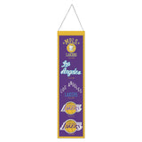 Los Angeles Lakers Banner Wool 8x32 Heritage Evolution Design - Special Order-0
