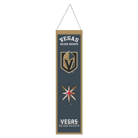 Vegas Golden Knights Banner Wool 8x32 Heritage Evolution Design - Special Order-0