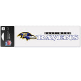 Baltimore Ravens Decal 3x10 Perfect Cut Wordmark Color-0