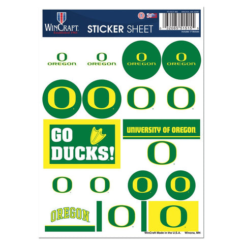 Oregon Ducks Decal Sheet 5x7 Vinyl-0