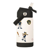 Milwaukee Brewers Kids Bottle 12oz Stainless Steel Mascot-0