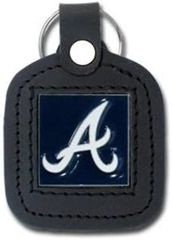Atlanta Braves Key Ring Square Leather-0