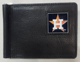 Houston Astros Wallet Leather Billfold Clip Wallet-0