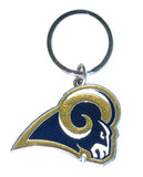 Los Angeles Rams Chrome Logo Cut Keychain - Special Order-0