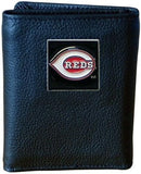 Cincinnati Reds Wallet Leather Trifold Wallet-0