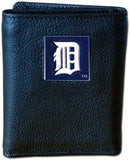 Detroit Tigers Wallet Leather Trifold Wallet-0