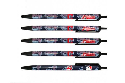 Cleveland Indians Pens Click Style 5 Pack - Special Order-0