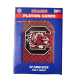 South Carolina Gamecocks Playing Cards Diamond Plate - Special Order-0