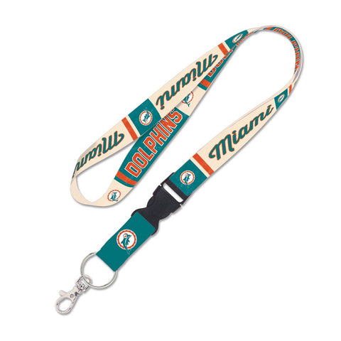 Miami Dolphins Lanyard with Detachable Buckle Vintage-0